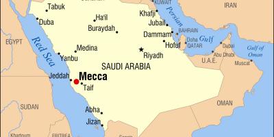 Kart over hijra veien Mekka