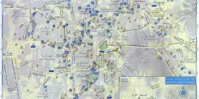 Veien kart over byen Mekka