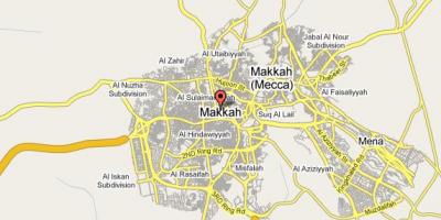 Kart over Mekka street
