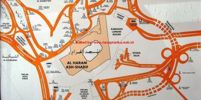 Kart over misfalah Mekka kart